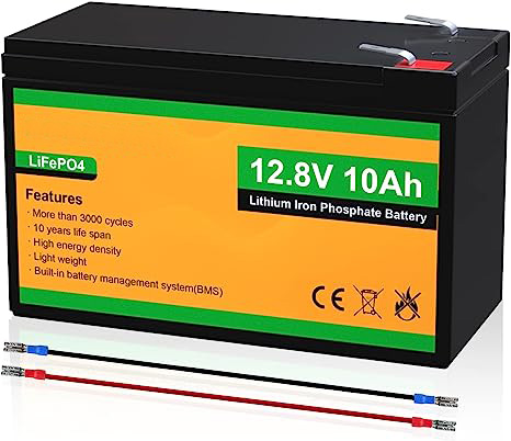 lifepo4 lithium-ion battery 12.8V 10A