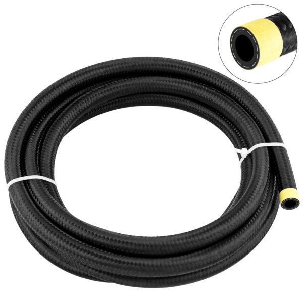Fuel Line 6AN Braided Fuel Hose Nylon CPE 10FT