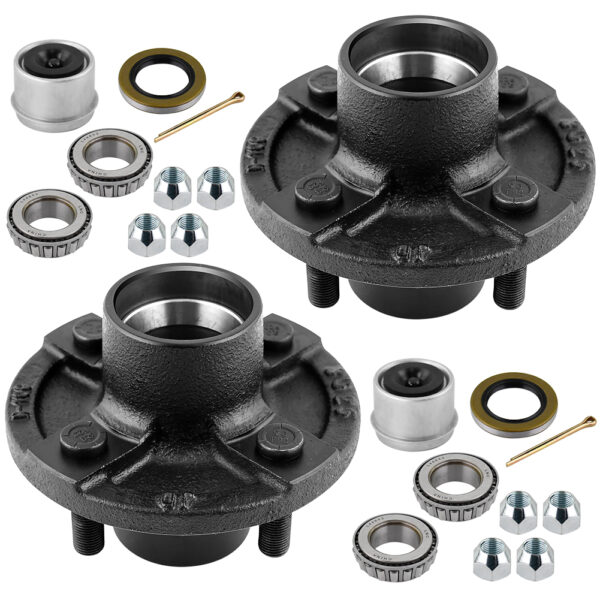 Trailer Axle Kits with 4 on 4″ Bolt Idler Hub & 1″ Round BT8 Spindle